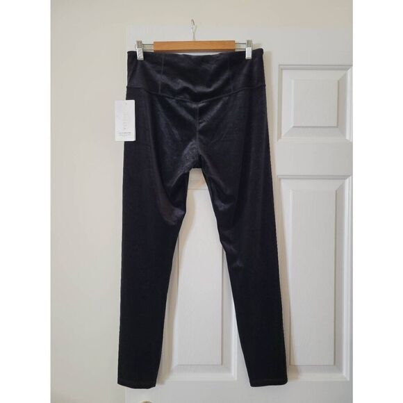 Athleta Elation Velvet Tight BLACK SIZE L $109 NWT - Picture 6 of 9